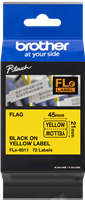 Brother FLe-6511 Cinta de rotulación 21 x 45mm Negro sobre amarillo