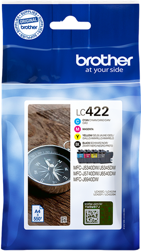 Brother LC-422 Multipack negro / cian / magenta / amarillo
