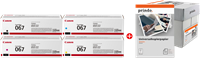 Canon 067 MCVP negro / cian / magenta / amarillo / Blanco Value Pack