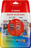 Canon CLI-526 Photo negro / cian / magenta / amarillo Value Pack