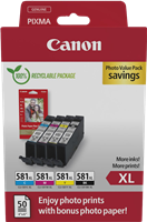 Canon CLI-581 XL negro / cian / magenta / amarillo Value Pack