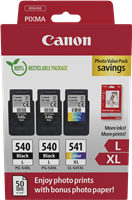 Canon PG-540L+CL-541XL negro / varios colores / Blanco Value Pack