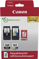 Canon PG-560+CL-561 negro / varios colores / Blanco Value Pack