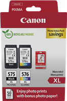 Canon PG-575XL+CL-576XL negro / varios colores / Blanco Value Pack
