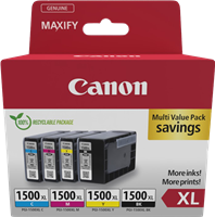 Canon PGI-1500 XL Multipack negro / cian / magenta / amarillo