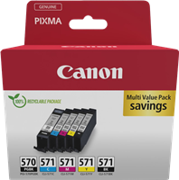 Canon PGI-570+CLI-571 Multipack negro / negro / cian / magenta / amarillo