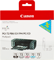 Canon PGI-72 Multipack negro / magenta / cian / Gris / Transparente