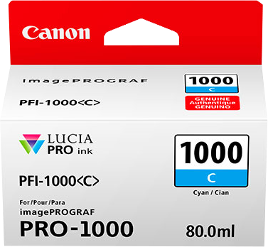 Canon PFI-1000c cian Cartucho de tinta