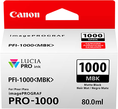 Canon PFI-1000mbk Negro (mate) Cartucho de tinta