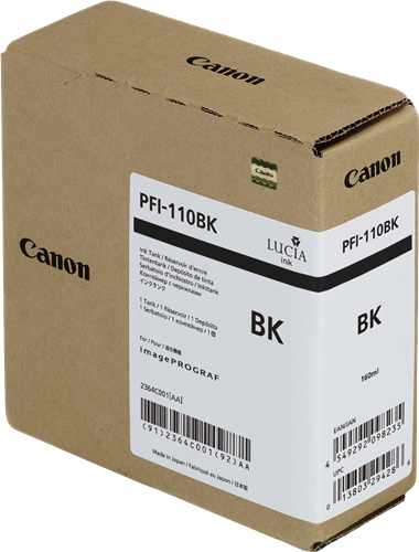 Canon PFI-110bk negro Cartucho de tinta