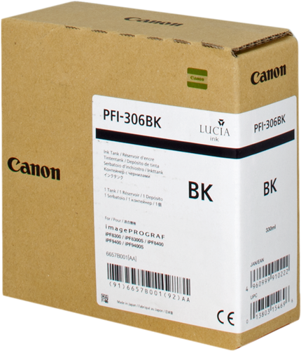 Canon PFI-306bk negro Cartucho de tinta