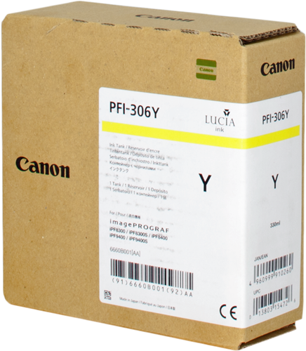 Canon PFI-306y amarillo Cartucho de tinta