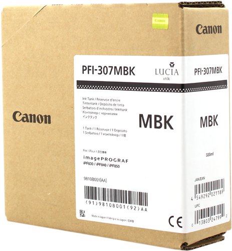 Canon PFI-307mbk Negro (mate) Cartucho de tinta