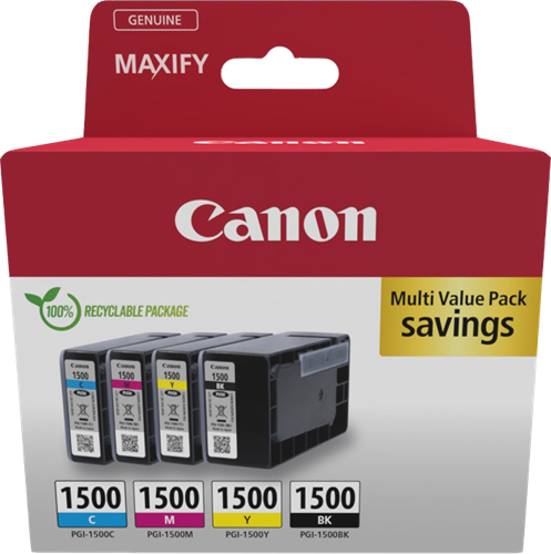 Canon PGI-1500 Multipack negro / cian / magenta / amarillo