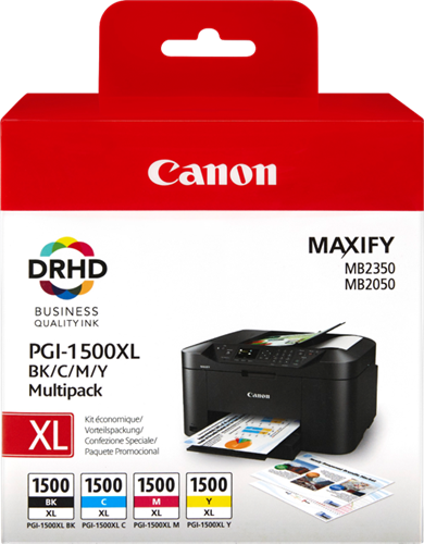 Canon PGI-1500XL Multipack negro / cian / magenta / amarillo