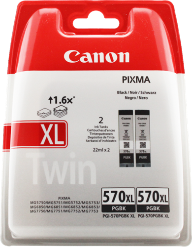 Canon PIXMA TS5050 PGI-570PGBK XL Twin