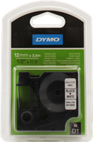 DYMO Cinta mecanográfico Negro sobre blanco