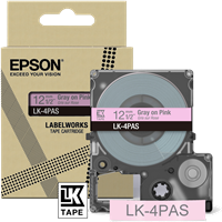Epson LK-4PAS Cinta mecanográfico GrissobreRosa