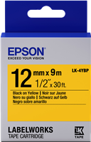 Epson LK-4YBP Cinta mecanográfico Negro sobre amarillo