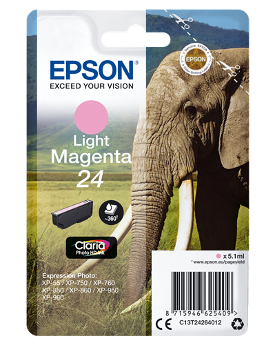 Epson 24 Magenta (claro) Cartucho de tinta