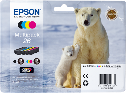 Epson 26 Multipack negro / cian / magenta / amarillo
