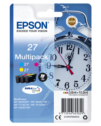 Epson 27 Multipack cian / magenta / amarillo