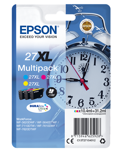 Epson 27 XL Multipack cian / magenta / amarillo