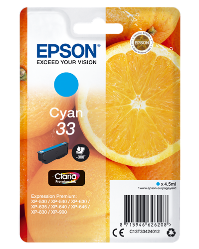 Epson 33 cian Cartucho de tinta