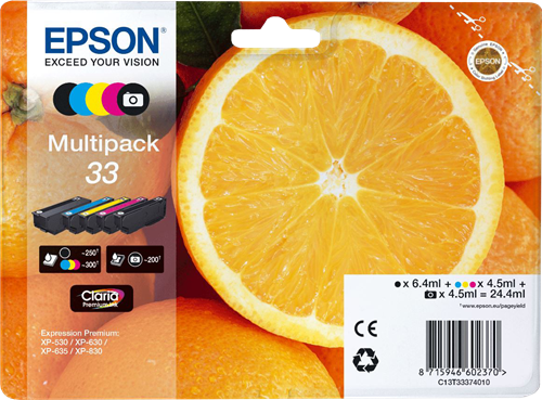 Epson 33 Multipack negro / cian / magenta / amarillo