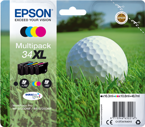 Epson 34XL Multipack negro / cian / magenta / amarillo