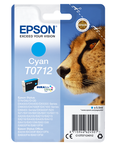 Epson T0712 cian Cartucho de tinta