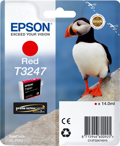 Epson T3247 Rojo Cartucho de tinta