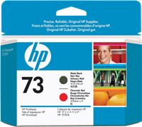 HP 73 Cabezal de impresión negro / Rojo