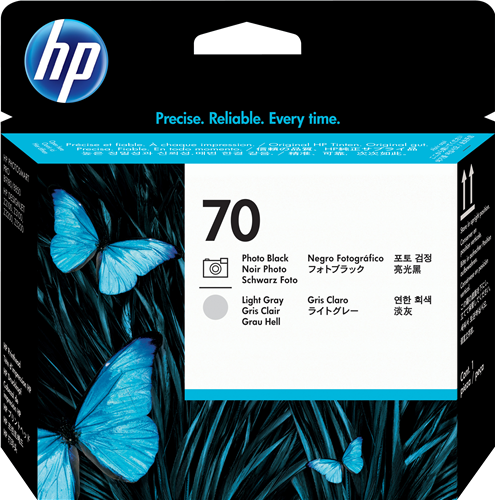 HP 70 Cabezal de impresión Negro (foto) / Gris (claro)