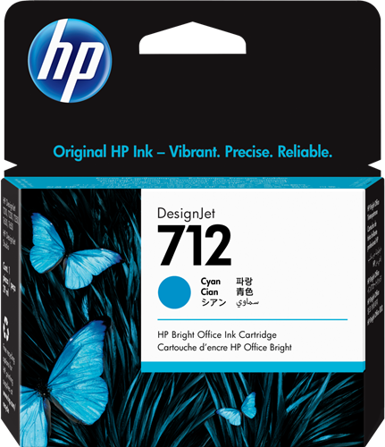 HP 712 cian Cartucho de tinta