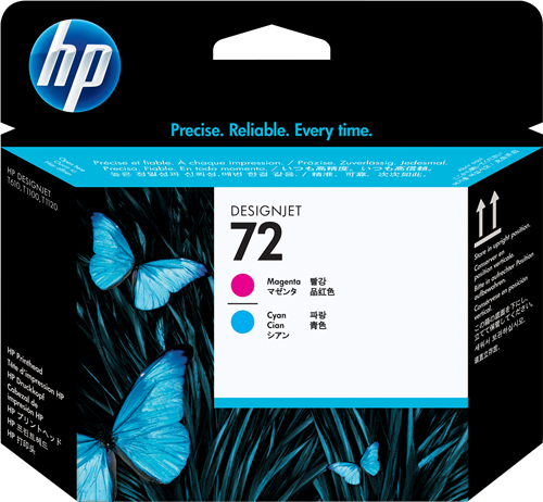 HP 72 Cabezal de impresión cian / magenta