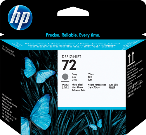 HP 72 Cabezal de impresión Gris / Negro (foto)