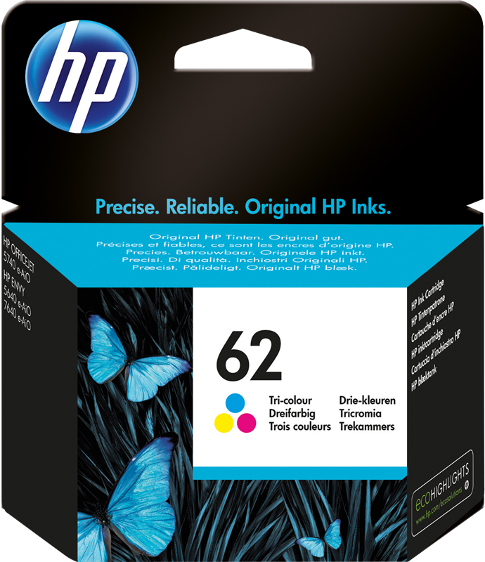 HP 62 varios colores Cartucho de tinta