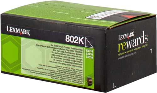 Lexmark 802K negro Tóner