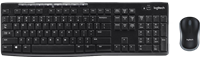 Logitech Conjunto de teclado y ratón inalámbricos MK270 negro