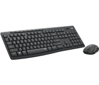 Logitech Conjunto de teclado y ratón inalámbricos MK295 Silent graphite