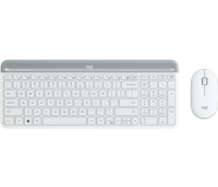 Logitech Conjunto de teclado y ratón inalámbricos MK470 Slim Blanco