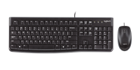 Logitech Conjunto de teclado y ratón MK120 con cable negro