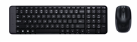 Logitech MK220 - Conjunto de teclado y ratón negro