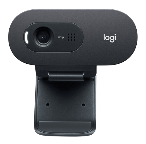 Logitech C505e HD Webcam negro