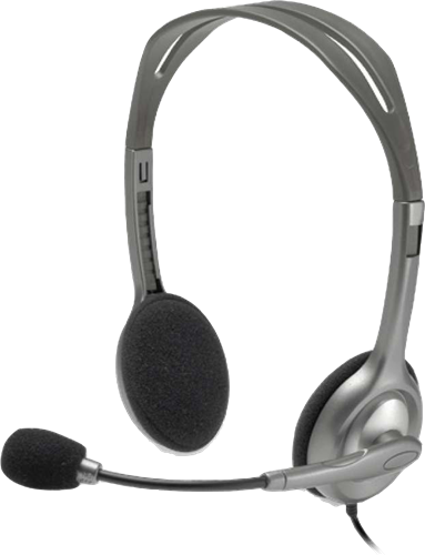 Logitech Stereo Headset H110 negro / Plata