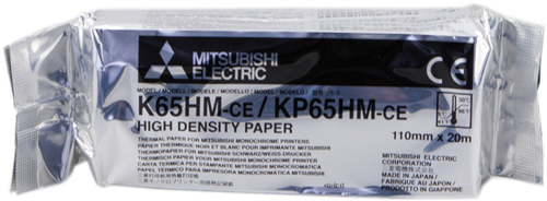 Mitsubishi Rollo papel térmico KP65HM-CE Blanco