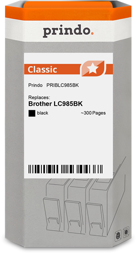 compatibleconBrotherLC985BKnegroPrindoClassicnegroCartuchodetinta