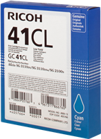 Ricoh Cartucho de gel GC41CL cian