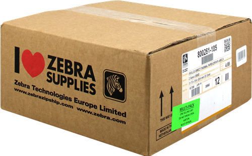 Zebra Z-Select 2000D etiquetas térmicas 800261-105 